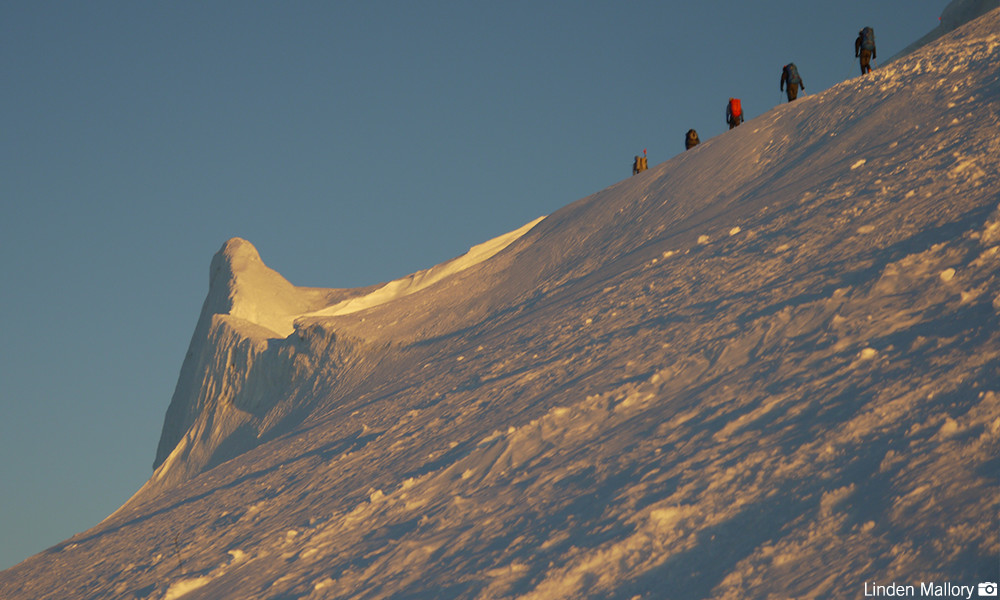 Mt. Adams Traverse - Climber Kyle